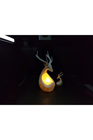 Just3dprintings Geyik Şeklinde LED Mumluk