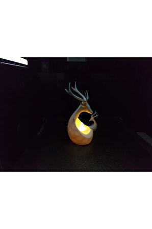 Just3dprintings Geyik Şeklinde LED Mumluk
