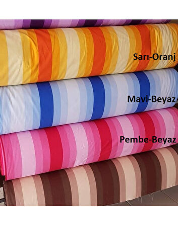 Mandaş Süngersiz 2 Kişilik Salıncak Minder Seti (Pamuklu Kumaş)-Pembe Beyaz