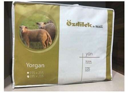 Özdilek Tek Kişilik %100 Yün Yorgan (155x215)