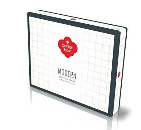 Cotton Box Modern Ranforce Tek Kişilik Nevresim Takımı-Joya Bordo