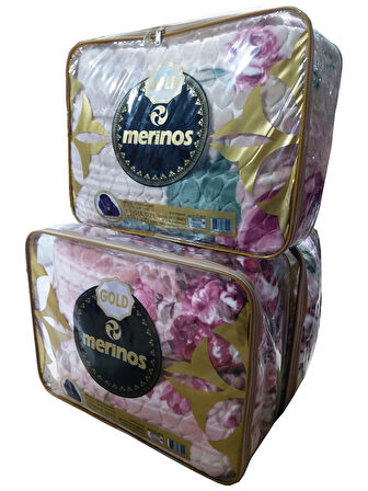 Merinos Gold Kalın Tek Kişilik Kabartmalı Battaniye (155x220)-Rose Bej