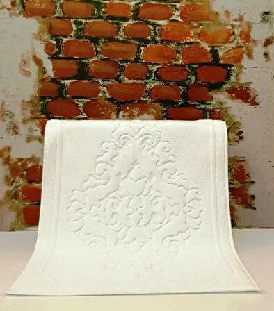 Özdilek Ornament Paspas, Ayak Havlusu (45x65)-Krem