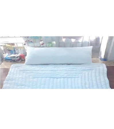 Karı Koca Yastığı, Doğal Pamuk Yastık, Double Size Uzun Maxi Boy Yastık (50x150)