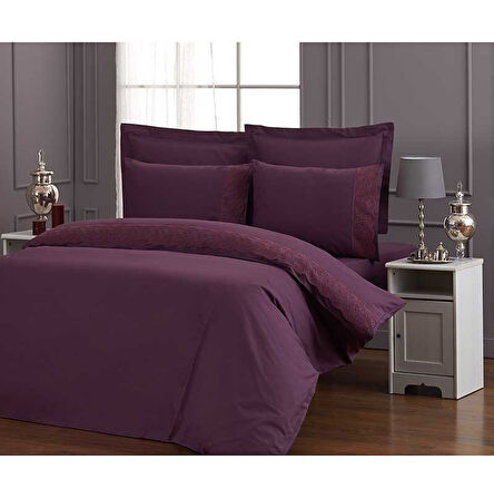 Özdilek 16 Parça Çeyiz Seti, Gelin Seti-Branch Mürdüm