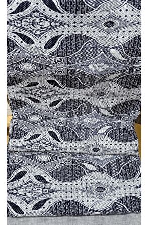 Mandaş 4m2 Lastiksiz Halı Örtüsü Savan (160x250)-Siyah v2