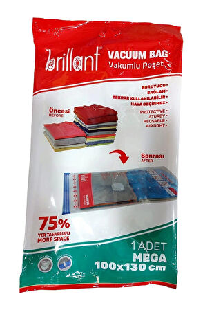 Brillant Vakumlu Hurç, 3lü Set, Mega Boy 100x130