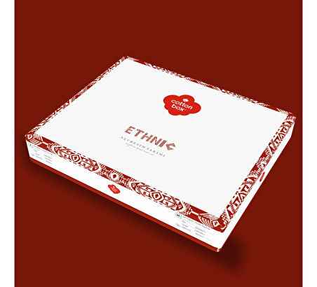 Cotton box Ranforce Çift Kişilik Nevresim Takımı Ethnıc Dakota Gri