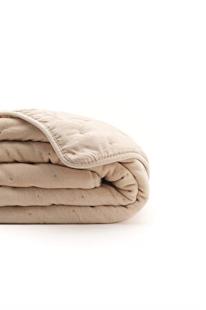 Aksu Soft Vienna Çift Kişilik Yatak Örtüsü Seti (220x240)-Mocha