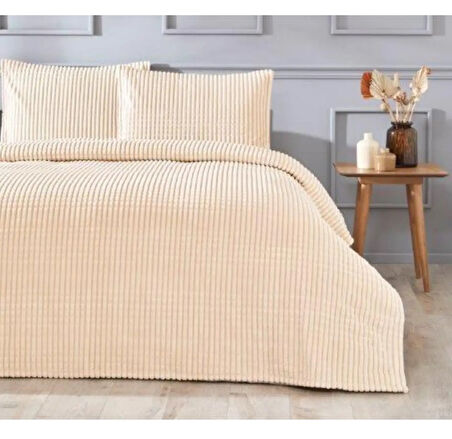 Özdilek Modern Line Tek Kişilik Battaniye Seti (150x220)-Piramit Mocha