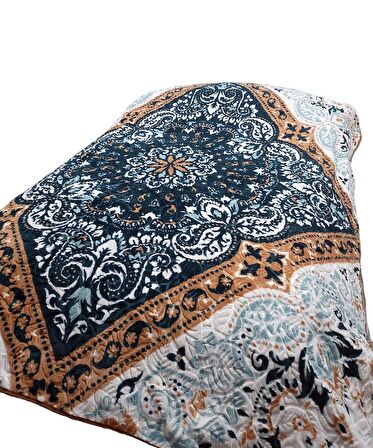 Merinos Fashion Çift Kişilik Vizon Battaniye (200x240)-Azul Petrol