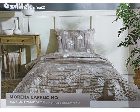Özdilek Morena Tek Kişilik Yatak Örtüsü (180x240)-Bej Cappucino