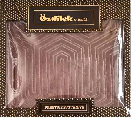 Özdilek Prestige Kalın Embos Çift Kişilik Battaniye (220x240)Cameo Brown