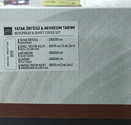 Cotton Box Limi Yatak Örtülü Çift Kiş Nevresim Takımı-Viggo Siyah