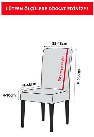MANDAŞ 6LI SET Jakarlı Lastikli Eteksiz Sandalye Kılıfı-Şal Desen Kahve