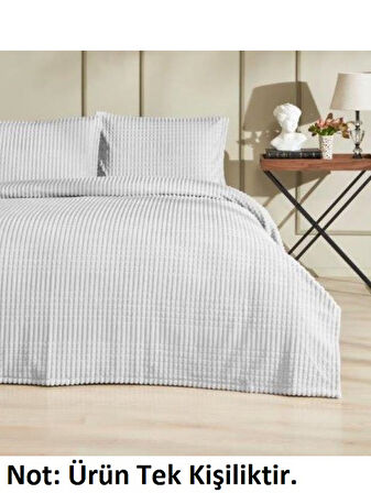 Merinos Modern Line Tek Kişilik Battaniye Seti (150x220)-Gri