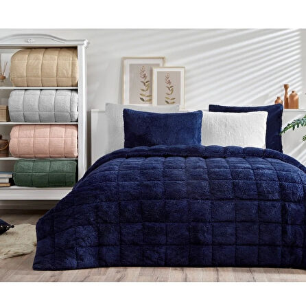 Özdilek Kemik Nova Yorgan (Yastıksız) Sherpa Battaniye Dokulu Çift Kişilik (195x215)