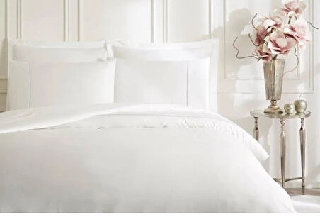 Özdilek Ranforce Çift Kişilik Nevresim Takımı Tencel Lucent Beyaz