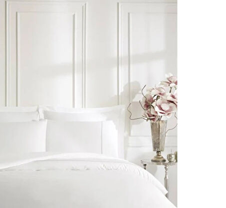 Özdilek Ranforce Çift Kişilik Nevresim Takımı Tencel Lucent Beyaz