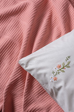 Cotton Box Spın Tek Kişilik Pike Takımı Lastikli Çarşaf Joyce Mercan