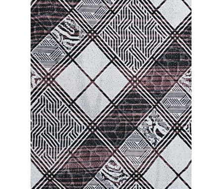 Polo Life Savan 4m2 Pamuklu Lastiksiz Halı Ört, Çok Amaçlı, Piknik Ört (170x245)-Kareli Pudra
