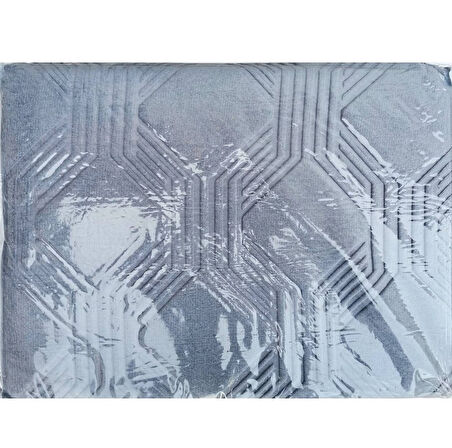 Özdilek Trendy Embos Tek Kişilik Battaniye (155x220)-Art Deco Göl Mavi