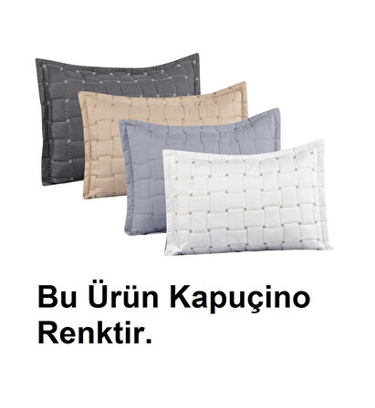 Goldroom Alyans Tek Kişilik Yatak Örtüsü (180x240)-Kapuçino