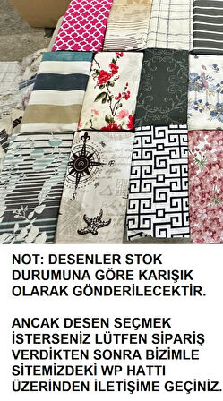 Desenli 2li Ranforce %100 Pamuk Yastık Kılıfı (50x70)