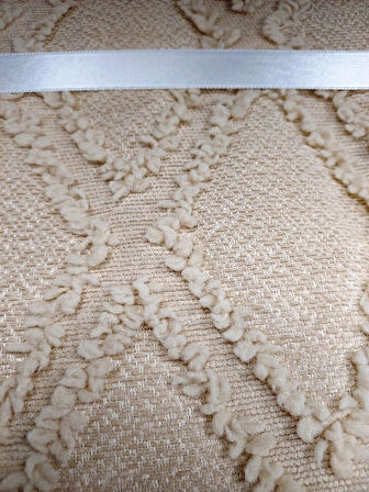 Prestij Puffy Yakut 3 Parça Çift Kişilik Yatak Örtüsü, Pike Örtüsü (250x260)-Kahve
