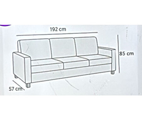 Altın Kelebek Jakarlı Streç Kaplama Maxi Çekyat Koltuk Örtüsü (3+3)-Gri YENİ