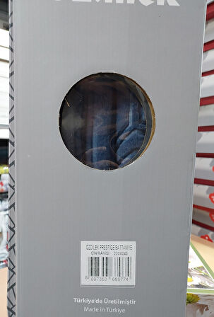 Özdilek Prestige Kalın Embos Çift Kişilik Battaniye (220x240)-Çin Mavisi Yeni