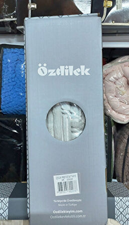 Özdilek Prestige Kalın Embos Çift Kişilik Battaniye (220x240)-Gri Yeni