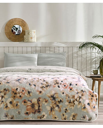 Özdilek Prime Çift Kişilik Battaniye (200x240)-Flor Sarı Yeni