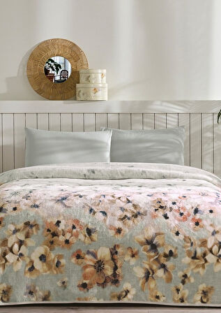 Özdilek Prime Çift Kişilik Battaniye (200x240)-Flor Sarı Yeni