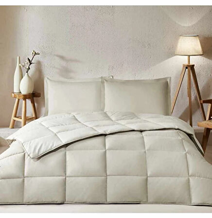 Özdilek %100 Pamuk (Çarşafı Lastikli) Çift Kişilik Yatak Seti-Colourist Kum Beji Vanilya