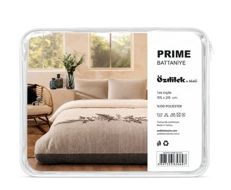 Özdilek Prime -Helecho Gri- Tek Kişilik Battaniye (155x215)