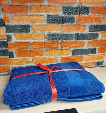 Özdilek Svv Border Kalın ve Süper Emici Yeni Seri Banyo Havlusu (76x147) - Persian Blue (Saks Mavisi)