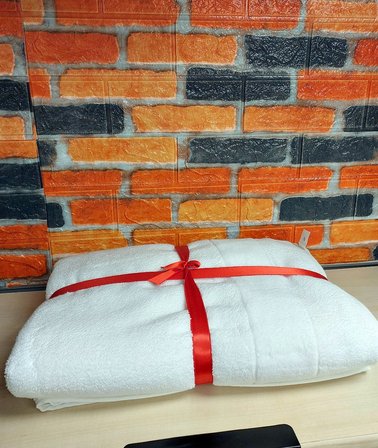 Özdilek Svv Border Kalın ve Süper Emici Yeni Seri Banyo Havlusu (76x147) - White (Beyaz)