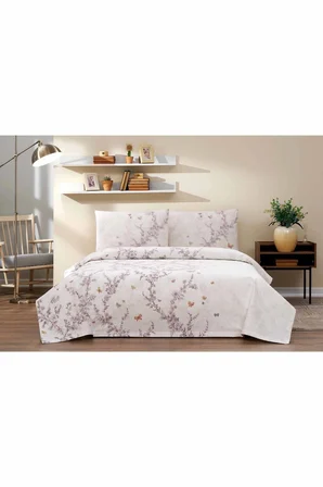 Özdilek Rf -Bloomlight Yeşil- Lastikli Çarşaflı Tek Kişilik Pike Takımı