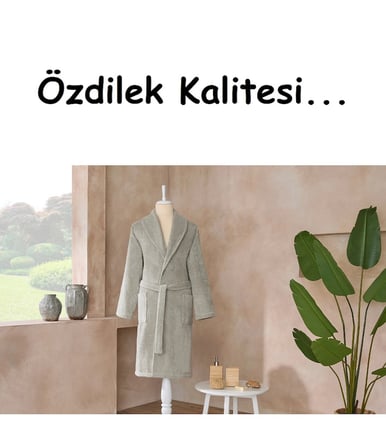 Özdilek Tek Bornoz Şalyaka-Colourist Yeşil (L Beden)