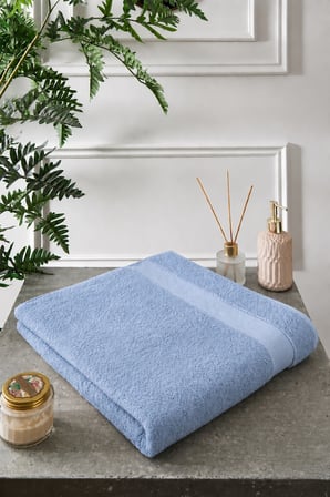 Özdilek -Woven Mavi- Süper Yumuşak Büyük Boy Banyo Havlusu (90x150)