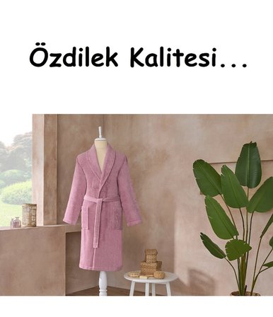 Özdilek Tek Bornoz Şalyaka-Colourist Pembe (L Beden)