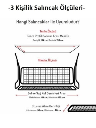 Süngersiz 3 Kişilik Salıncak Minder Seti (Kalın Pamuklu Kumaş)-Tropik Yeşil