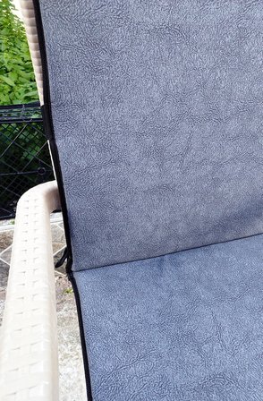 6 Adet Rattan Arkalıklı Sandalye Minderi (Kalınlık 4cm)-Primer Koyu Gri Yeni