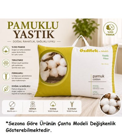 Özdilek 2Lİ SET Doğal %100 Pamuk Yastık (50x70)