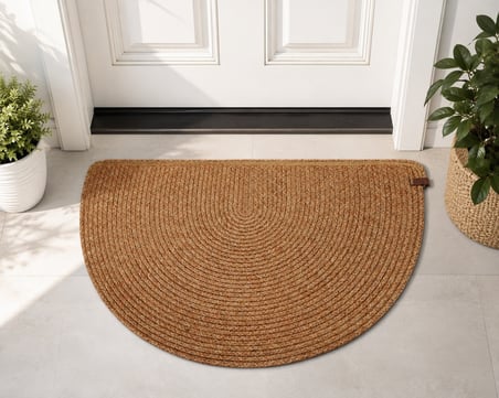 Jüt Hasır D Paspas, Kapı Önü Karşılama (40x60)-Bej Kırçıllı