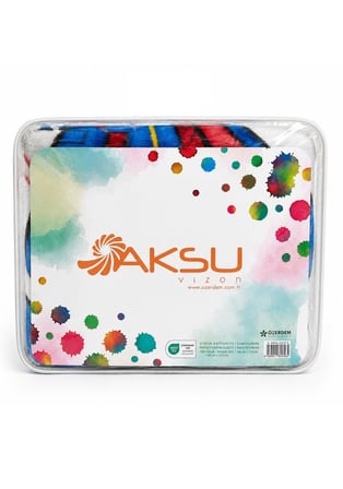Aksu -Formula Racing Mavi- Tek Kişilik Çocuk Battaniye (155x215)