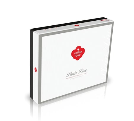 Cotton Box Rf Plain -Siyah Gri- Tek Kişilik Nevresim Takımı