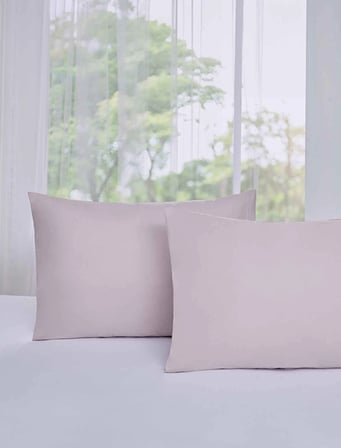 Özdilek Colourist Ranforce 2li Yastık Kılıfı (50x70)-Pudra