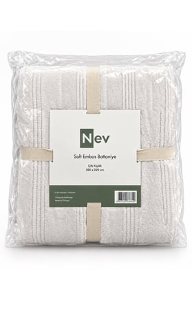 Özdilek Nev Serisi Soft Embos Çift Kişilik Battaniye (200x220) - Açık Gri